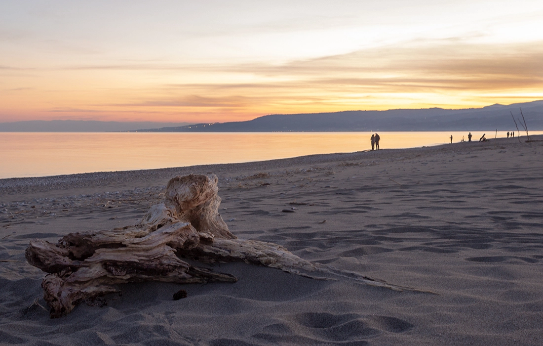 Sonnenuntergang am Strand von Nova Siri